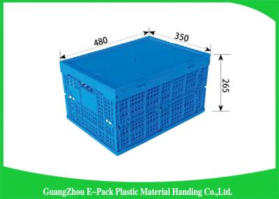 Cina Mesh Folding Storage Crates, materiali di plastica pieghevoli dei silos di immagazzinamento della famiglia pp in vendita