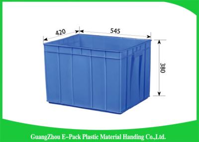 China Rectangle Folding  Plastic Storage Trays Long Service Life 545 * 420 * 380mm for sale