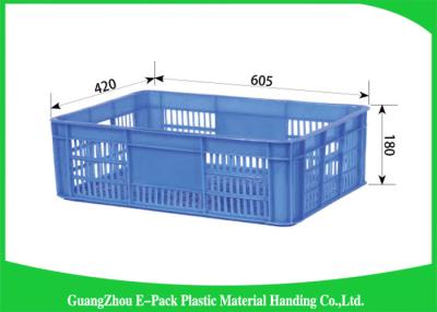 China Recyclable Plastic Crates With Lids , Light Weight Stacking Storage Boxes For Logistic for sale