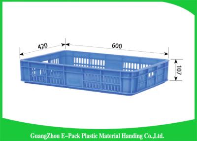 China Industrial Plastic Storage Containers , Agriculture Solid Plastic Milk Crates for sale