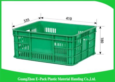 China Mesh Plastic Food Crates Moving Storage Environmental Protection For Supermarkets for sale