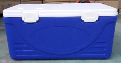 China Blue 110L Volume Insulated Refrigerating Freezing Cooler Box Virgin HDPE PU Foam for sale