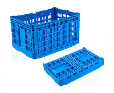 Κίνα Μπλε πτυσσόμενη Stackable αποθήκευση Transporation κλουβιών φυτική προς πώληση