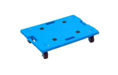 China 150kgs Loading Multi Function Plastic Moving Dolly 3 Inches PU Wheels for sale