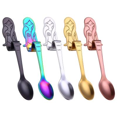 China Stainless Steel Viable Wholesale Creative Coffee Safety Cute Factory Spoon for sale