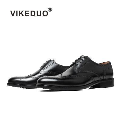 China Original Good Quality Breathable Genuine Leather Formal Men Shoes Stylish Seller Vikeduo Hand Made Breathable Shoes Seller for sale