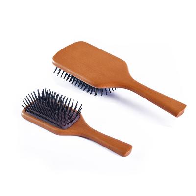 China For Woman Home Use Wood Biodegradable Silicone Travel Good Quality Wooden Handle Hair Brush for sale