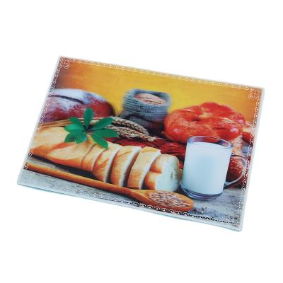 China Sustainable Hot Sale 3D Dining Table Mat Printing Western Food Cup Set Mat For Kitchen for sale