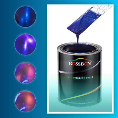 China Acrylic Resin Chameleon Pigment Paint Auto Refinish Chameleon Pearl Car Paint for sale