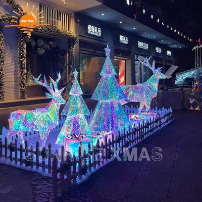 China NEW Mainstreet 2022 LED Outdoor Christmas Tree Decoration for Shopping Mall Decoration for sale