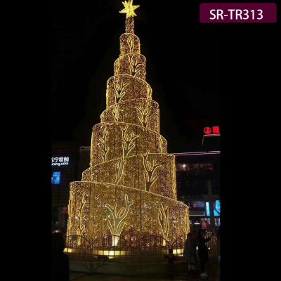 China NEW Large Outdoor Giant Cake Christmas Tree from Mainstreet 10m 12m for sale