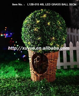 China Super Bright White Led Grass Ball Lights Yard Decoration Christmas Decoration With Lights (Outdoor MOQ: 200PC) L12B-015 L12B-015 for sale