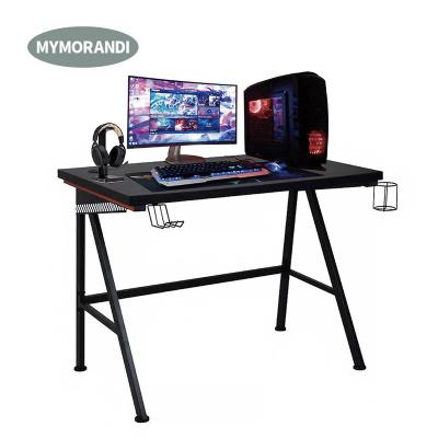 China Steel Wooden Table (Other) Adjustable Wholesale Computer Table Desktop PC Desk Game for Ministry of Home Office for sale