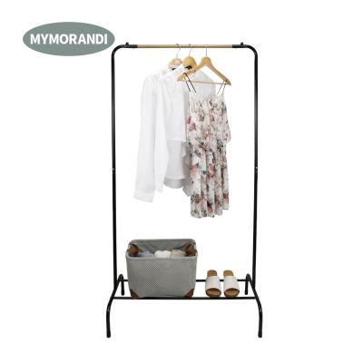 China Commerical Heavy Duty Foldable Metal Cloth Display Racks Shop Clothes Drying Garment Rack for sale