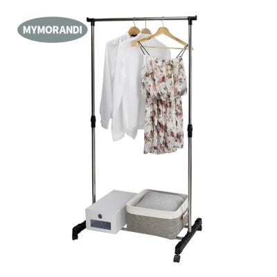 China Low MOQ MOBILE Stainless Steel Garment Rack Clothes Hanging Display Rack Garment Rack for sale