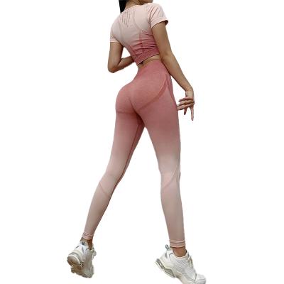 China Quality Stylish Women Fitness Shirt Breathable Guaranteed Unique Wholesale Yoga Sport Wear for sale