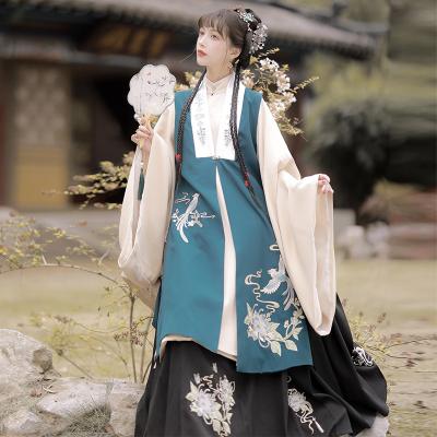 China Original Summer New Original Chinese Traditional Women's Clothing Waist Skirt Fashion Dress Traditional Chinese Hanfu Ethnic Clothing for sale