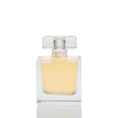 China Square Clear100ml Glass Modern Unique Custom Perfume Bottle for sale