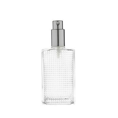 China 50ml Cube Luxury Home Empty Clear Square Decoration Luxury Perfume Bottle For Air Freshener for sale