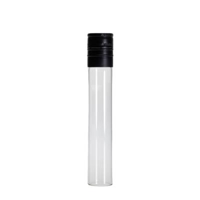 China Modern Fast Delivery OEM 50ml Round Glass Mini Wine Bottles With Aluminum Clear Custom Cover for sale