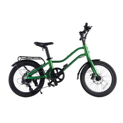 China Promotive aluminum alloy hottech 20inch battery green electric bicycle 36v 5.2ah bike for enthuisast for sale