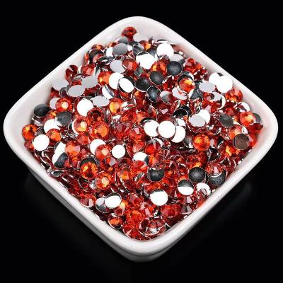 China Not Hot Fix Pujiang XN Rhinestones Shinning Around Nail Art Rhinestones Bulk Flatback Resin Rhinestones For Garment Accessories for sale