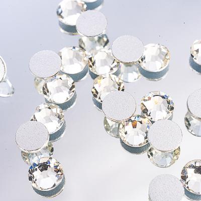 China Pujiang Shinning XN Customized Wholesale Bulk Crystal Rhinestones Silver Flatback Non Hotfix Package Size Crystal Rhinestone Back for sale