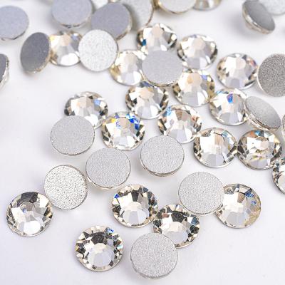 China Hot Selling Crystal Silver Shinning Back Crystal Rhinestones Flatback Non Hotfix Rhinestones ss3-ss30 1440pcs Package From Amazon for sale