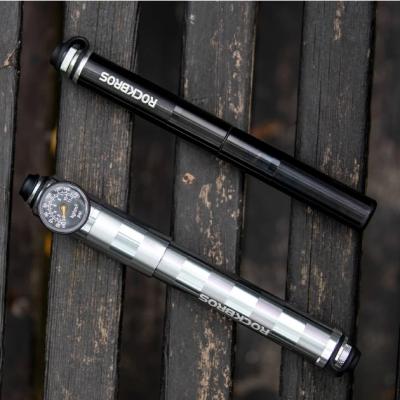 China Mini Portable 160PSI Mini Air Pump Bike Aluminum Alloy Cycling Ultralight Bike Hand Pump With Pressure Gauge for sale