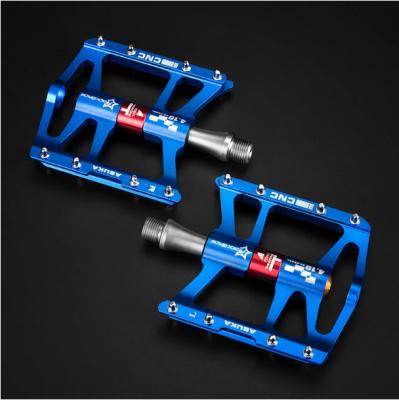 China CNC Aluminum Alloy Mountain Bike Ultralight 4 Pedals Ultralight 4 Pedals Road Bike Flat Pedals for sale