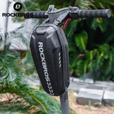 China PU Fitted Hard Shell Front Frame Scooter Hanging Bag Hard Front Electric Folding Bike Bag Waterproof EVA for sale