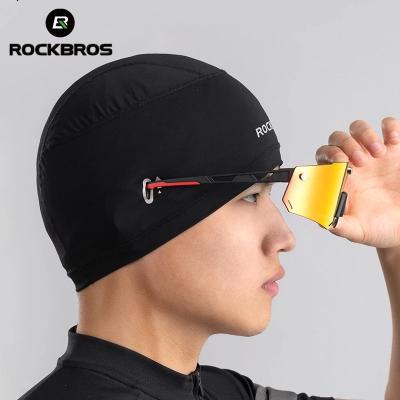 China Breathable Ice Silk Balaclava With Glasses Holes Anti-UV High Elasticity Sports Bike Bicycle Cycling Reflective Breathable Hat for sale