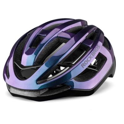 China Ltralight ROCKBROS MTB Cycling Fancy Color Recycling Helmets Bike Safety Helmet Road Bicycle Adult Ultralight Helmet for sale