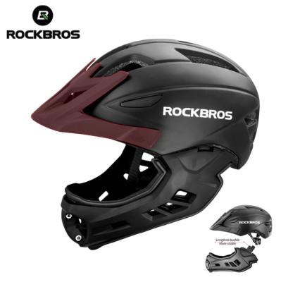 China Ltralight ROCKBROS Cycle Full Face Kids Bike Helmet Bike Racing Safety Helmet For Kids for sale