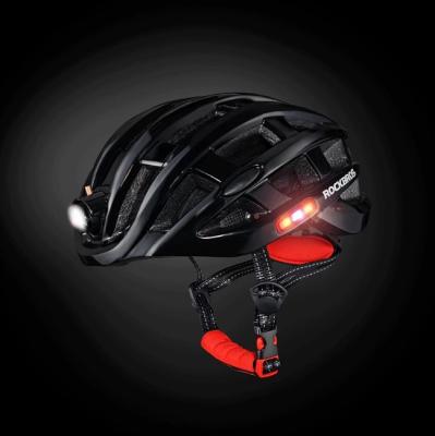 China Ltralight Smart Bike Ultralight Helmet With Light Cycling Helmet Mountain Bike Waterproof Light Motorcycle Accessory for sale