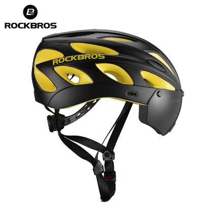 China Ltralight Cycling Cycling Helmet With Goggles Polarized ENV Mountain Bike Intergrally-molded Riding Helmet For Men for sale