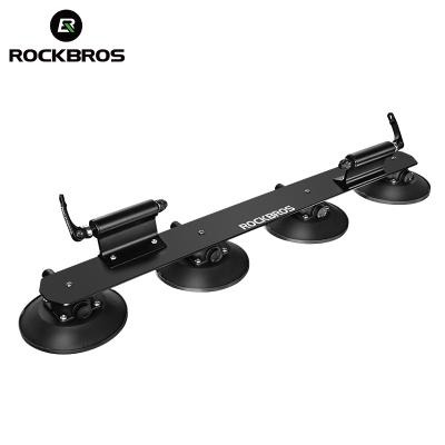 China Durable ROCKBROS Bicycle Carrier Rack For Car Roof Suction Mountain Bike Cargo Rack 2 Bike Car Top Racks for sale