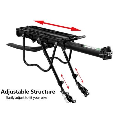 China Quick Install Bicycle Luggage Carrier Rear Rack HJ10011 Folding Rack Mountain Bike Folding Shelf Quick Release Rear Bicycle Rack for sale