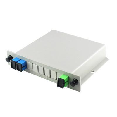 China Faser Sc UPC Optik-PLC-Teiler LÄRM 1X2 PLC für FTTX-/FTTH-Netz zu verkaufen