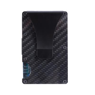 China New 2020 Fashion Rfid Pocket 3K Carbon Fiber Case Smart Minimalist Slim Wallet For Men for sale