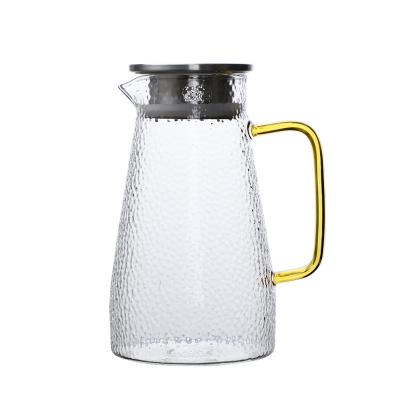 China New Style Borosilicate Glass Sustainable Water Jug Glass Water Jug for sale