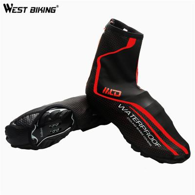 China WESTERN CYCLING Antibacterial MTB Cycling Shoe Cover Full Zipper Warm Waterproof Winter Snow Thermal Shoe Cover Rain Waterproof Cycling Shoes Cover for sale