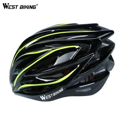 China Inside protection for the top double velor lining WESTERN Integral-molded cycling helmet safety mountain road bike helmet bicycle wholesale helmets 54-62cm one size riding for sale