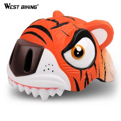 China Strong and airy; Children Bicycle Animal Helmet WESTERN CYCLING Adjustable PC High Density Cartoon 3-8 Years Old Children Child Safety Child Bicycle Adjustable Helmet for sale