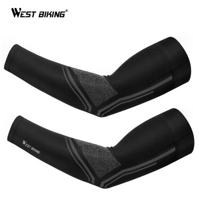 China 2021 Summer WESTERN Cycling Anti-UV Cycling Arm Sleeves Breathable Fitness Running Basketball Men Women Sports Protective Arm Warmers for sale