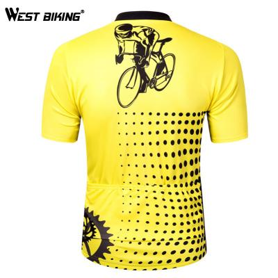 China Team Women /Men Team Women /Men Yellow Spandex Breathable Short Sleeve Cycling Cycling Tank Top / Short Sleeve Summer Mountain Bike Cycling Tank Top for sale