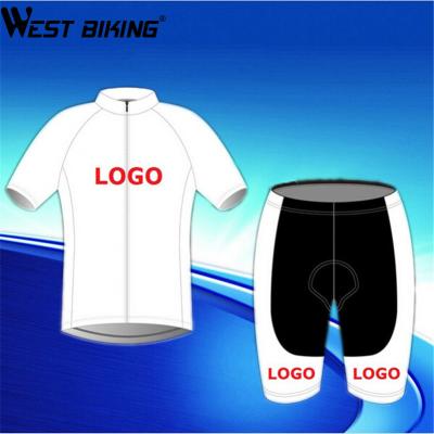 China WESTERN BIKING Breathable Customize Set Long Shorts Set Wholesale Custom Cycling Jersey Sleeve and BIB Shorts Customize Jersey Cycling Sets for sale