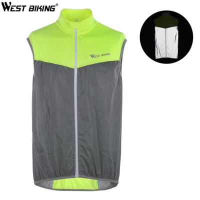 China CYCLING WESTERN CYCLING Breathable Summer Cycling Vest Ultralight Comfortable Reflective Tank Top For Cycling Wide Area Design Cycling Cycling Reflective Tank Top for sale