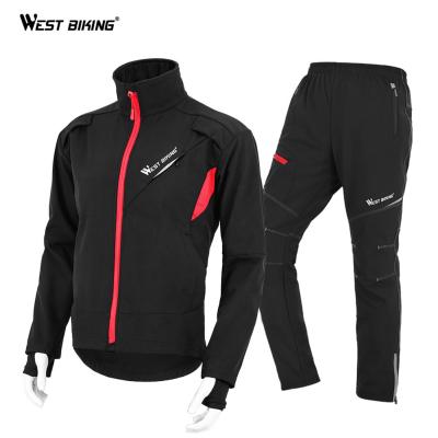 China CYCLING CYCLING Set Winter Cycling Jacket Quick Dry WESTERN Thermal Cycling Suit Clothes Outdoor Sport MTB Road Bike Man Jacket Windproof Pants Set for sale