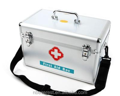 China Ningbo Everest Aluminum ABS Silver Aluminum Box First Aid Kit Medical Storage Case for sale